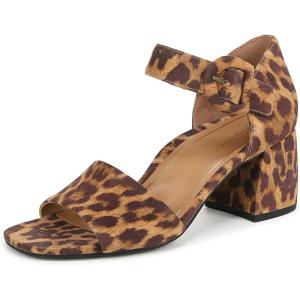 imageVionic Womens Chardonnay Heeled SandalTan Leopard Suede