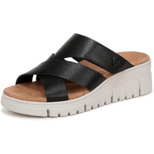 imageVionic Womens Uptown Sunset Slide SandalBlack Leather
