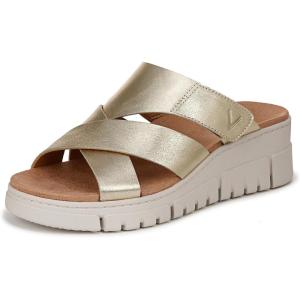 imageVionic Womens Uptown Sunset Slide SandalGold Leather
