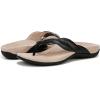 imageVionic Womens Bella Braid Thong Sandals FlipFlopBlack Leather