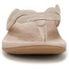 imageVionic Womens Bella Braid Thong Sandals FlipFlopGold Leather