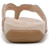 imageVionic Womens Bella Braid Thong Sandals FlipFlopGold Leather