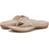 imageVionic Womens Bella Braid Thong Sandals FlipFlopGold Leather