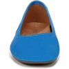 imageVionic Womens Orinda Ballet FlatBluejay Nap Leather