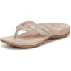 imageVionic Womens Bella Braid Thong Sandals FlipFlopGold Leather