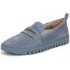 Vintage Blue Haze Waxed Suede