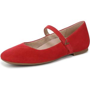 imageVionic Womens Alameda Mary Jane FlatRed Suede