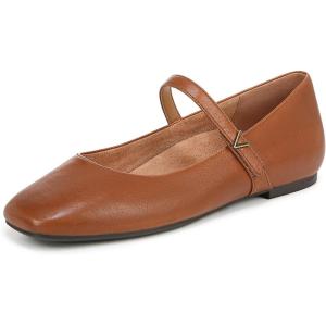 imageVionic Womens Alameda Mary Jane FlatTan Brown Leather