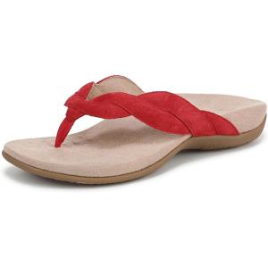 imageVionic Womens Bella Braid Thong Sandals FlipFlopFruit Punch