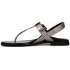 imageVionic Womens Cora FlipFlopPewter Metallic Leather