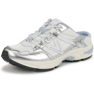 imageVionic Womens 23walk Mule SneakerWhite Silver Leather