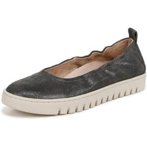 imageVionic Womens Uptown Ballet FlatPolluted Silver Leather