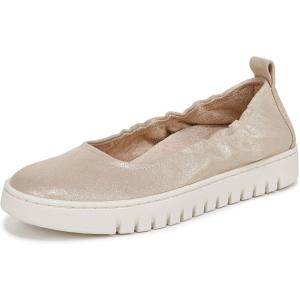 imageVionic Womens Uptown Ballet FlatSoft Gold Leather