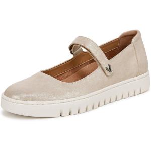 imageVionic Womens Uptown Mary Jane FlatGold Suede
