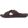 imageVionic Mens Tide Slide SandalChocolate Brown Leather