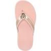 imageVionic Womens Tide II Toe Post Sandal  Supportive Ladies Flip Flops That Include ThreeZone Comfort with Orthotic Insole Arch SupportRose Gold Leather
