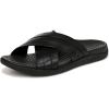imageVionic Mens Tide Slide SandalBlack Leather