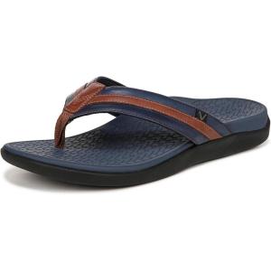 imageVionic Mens Tide II FlipFlopNavyBrown