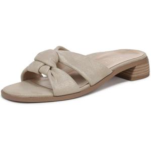 imageVionic Womens Mabel Slide SandalGold Metal Leather