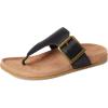 imageVionic Emma Thong SandalsBlack Leather