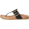 imageVionic Emma Thong SandalsBlack Leather