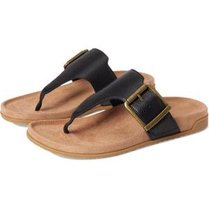 imageVionic Emma Thong SandalsBlack Leather