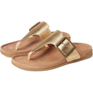 imageVionic Emma Thong SandalsGold Leather
