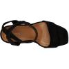 imageVionic Womens Zinfandel Heeled SandalBlack Waxed Suede