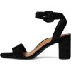 imageVionic Womens Zinfandel Heeled SandalBlack Waxed Suede