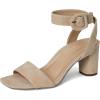 imageVionic Womens Zinfandel Heeled SandalLucid Beige Waxed Suede