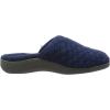 imageVionic Womens Adilyn Mule SlipperComfortable Spa House SlippersNavy Quil Textile