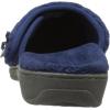 imageVionic Womens Adilyn Mule SlipperComfortable Spa House SlippersNavy Quil Textile
