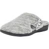 imageVionic Womens Adilyn Mule SlipperComfortable Spa House SlippersLight Grey Quil Text