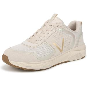 imageVionic Womens Walk Strider 001 SneakerCreamGold SuedeMesh