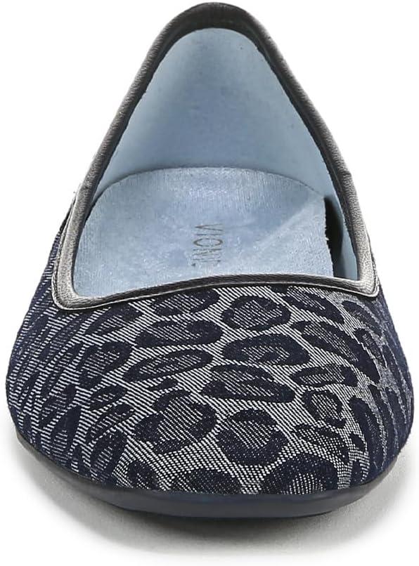 imageVionic Womens Orinda 2 Ballet FlatLeopard Pattern Denim