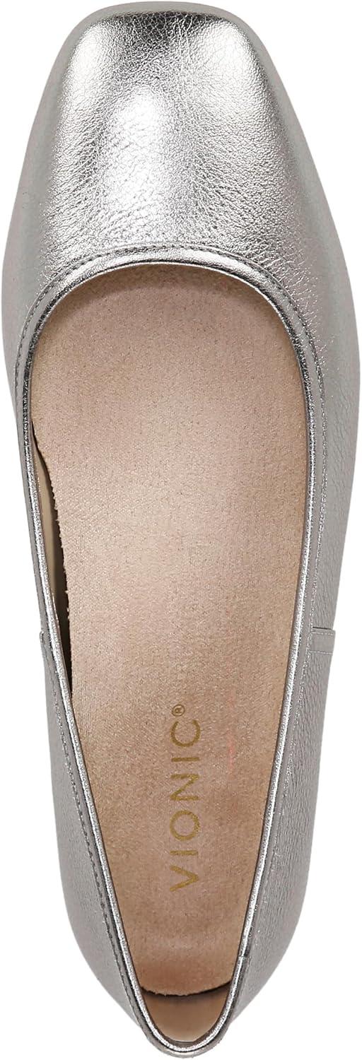 imageVionic Womens Orinda 2 Ballet FlatPewter Leather