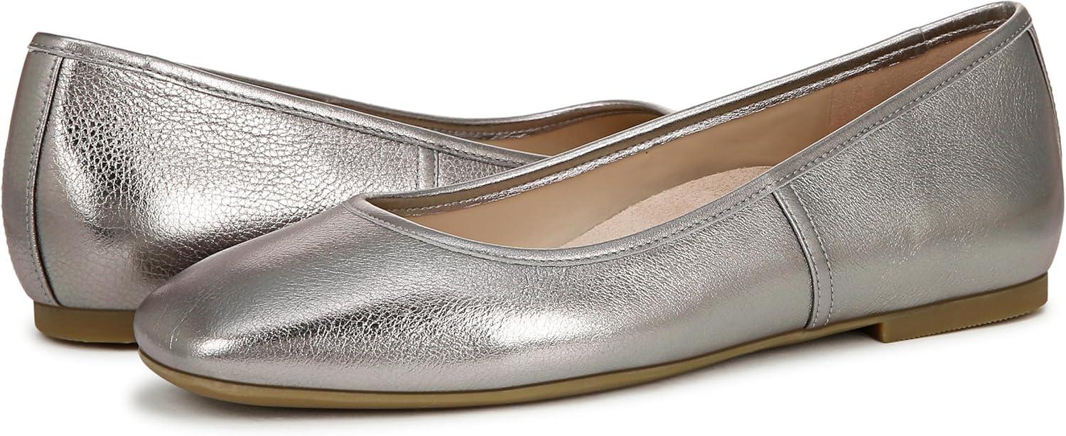 imageVionic Womens Orinda 2 Ballet FlatPewter Leather
