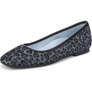 imageVionic Womens Orinda 2 Ballet FlatLeopard Pattern Denim
