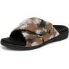 imageVionic Womens Relax Ii Slides SlipperBrown Multi Camo Felt