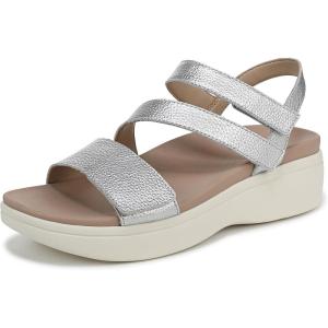 imageVionic Sophia Slingback SandalsSilver Leather