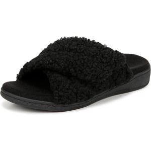imageVionic Womens Relax Ii Slides SlipperBlack Shearling