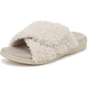 imageVionic Womens Relax Ii Slides SlipperCream White Fabric