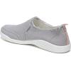 imageVionic Womens Malibu Slipons Sneakers Light Grey Canvas 9