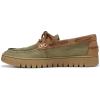 imageVionic Mens Uptown Boat SneakerOlive Multi Nubucks Leather