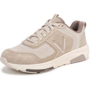 imageVionic Womens Walk Strider Knit SneakerLucid Beige Leather and Knit