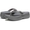 imageVionic High Tide Ii Womens Platform Orthotic SandalPewter Metallic Leather