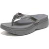 imageVionic High Tide Ii Womens Platform Orthotic SandalPewter Metallic Leather