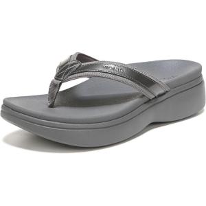 imageVionic High Tide Ii Womens Platform Orthotic SandalPewter Metallic Leather