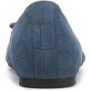 imageVionic Womens Klara Ballet FlatDark Denim Croc Suede