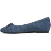 imageVionic Womens Klara Ballet FlatDark Denim Croc Suede